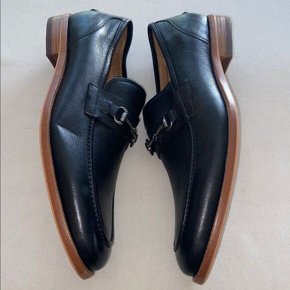 Warfield & Grand Black Leather Slip-On Loafers Horse bit Mark 84902 Men’s 11.5 main image 5